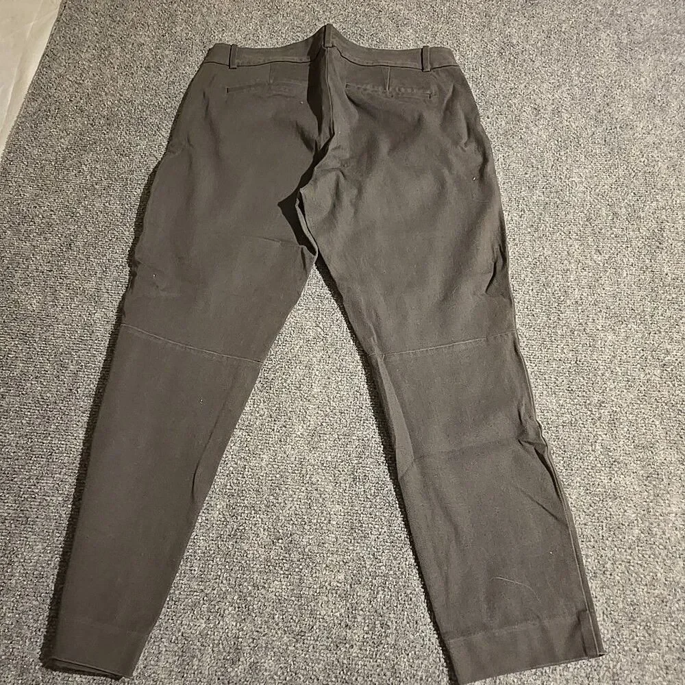 J. Crew Mercantile Women's Dress Pants Size 10 Gray Straight Capri Career Casual